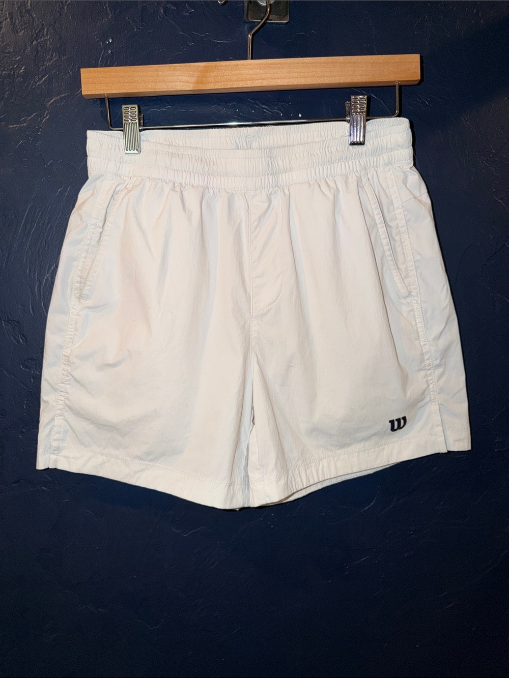 Wilson White Men's Athletic Shorts 5”